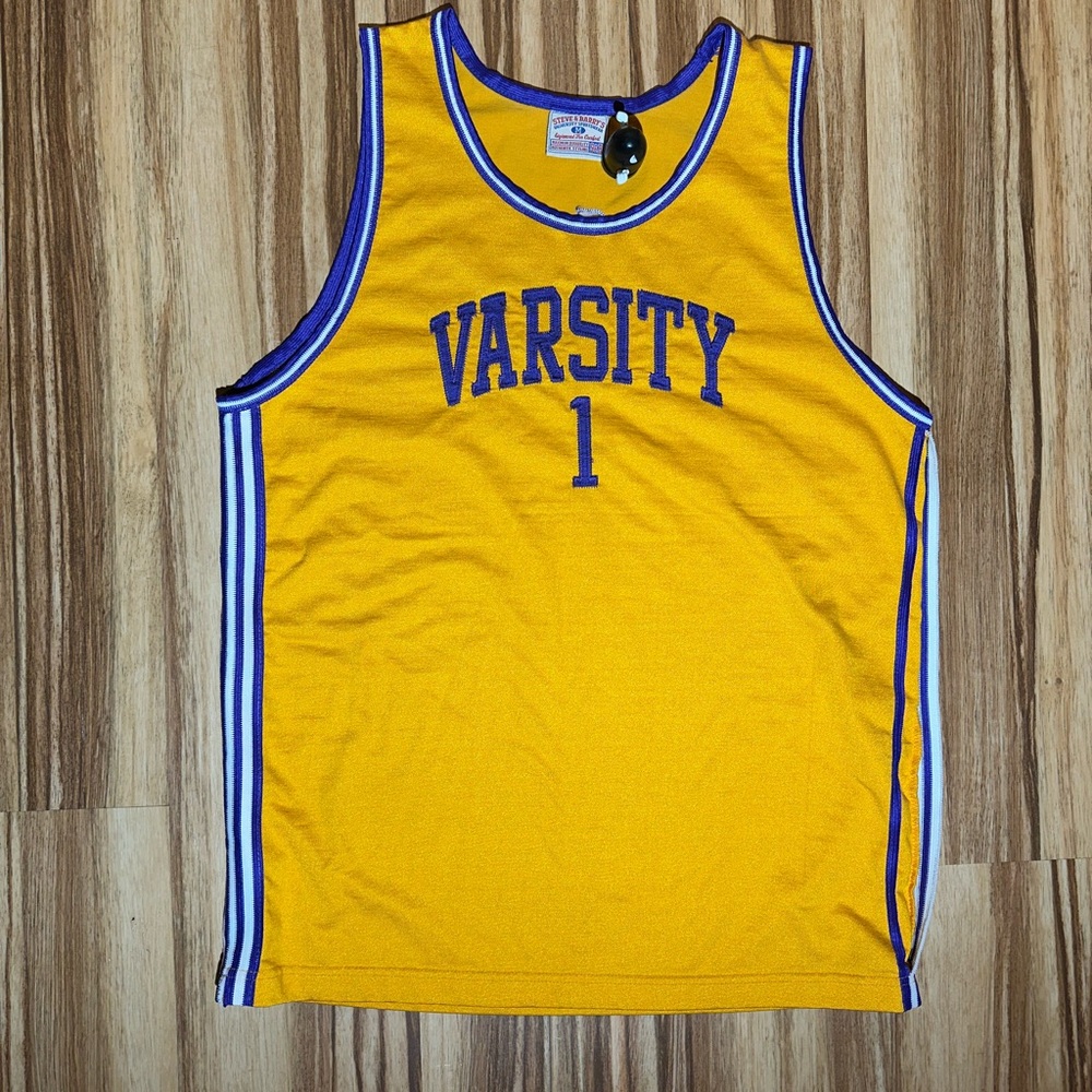 Steve & Barry's “Varsity 1” Yellow and Purple Tank Top